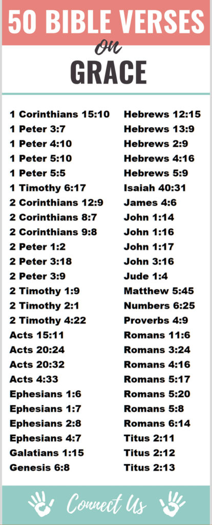 50 Powerful Bible Scriptures on Grace – ConnectUS