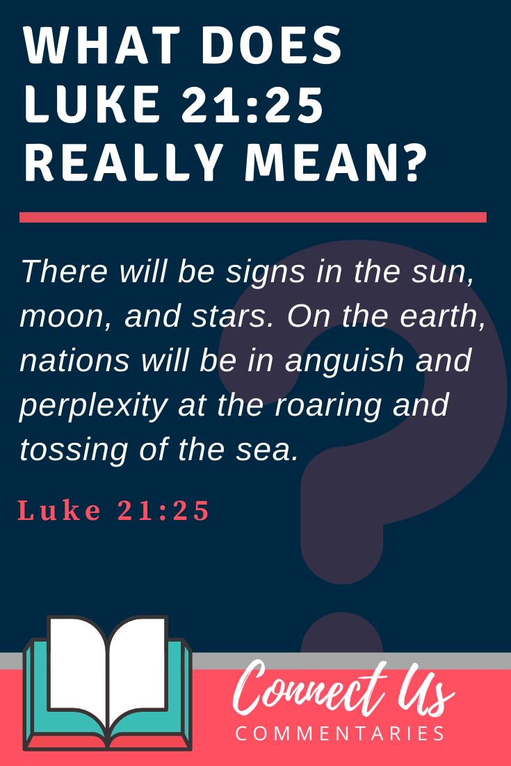 Luke 21 25 Meaning Of And There Shall Be Signs In The Sun Moon And 