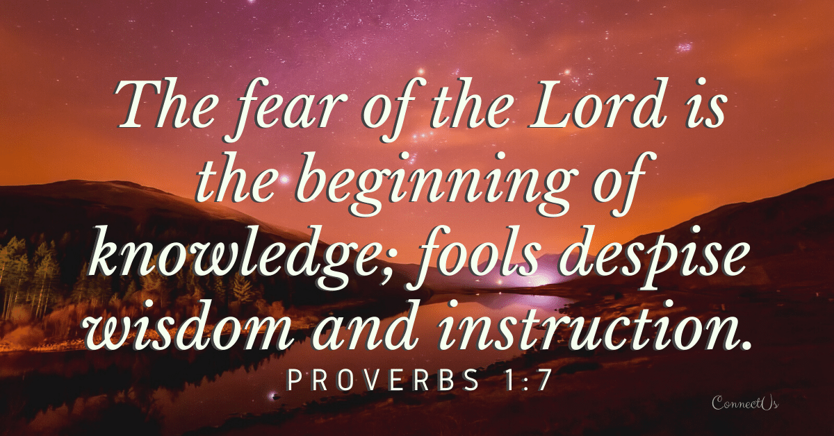 Proverbs 1:7