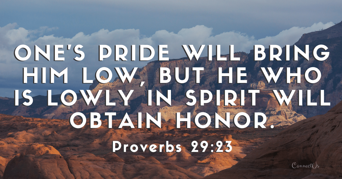 70 Most Important Bible Scriptures on Pride – ConnectUS