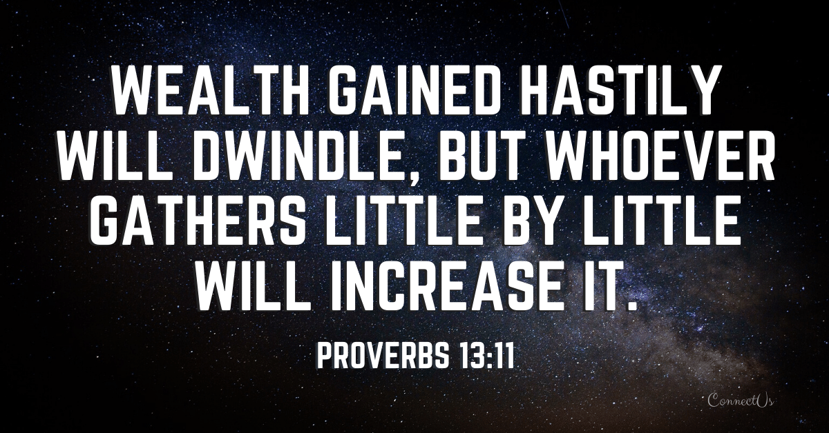 Proverbs 13:11