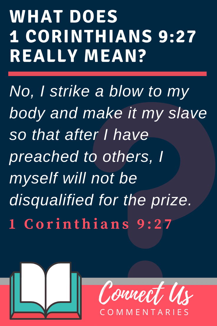 1 Corinthians 9 27 Meaning Of Verse With Simple Commentary ConnectUS