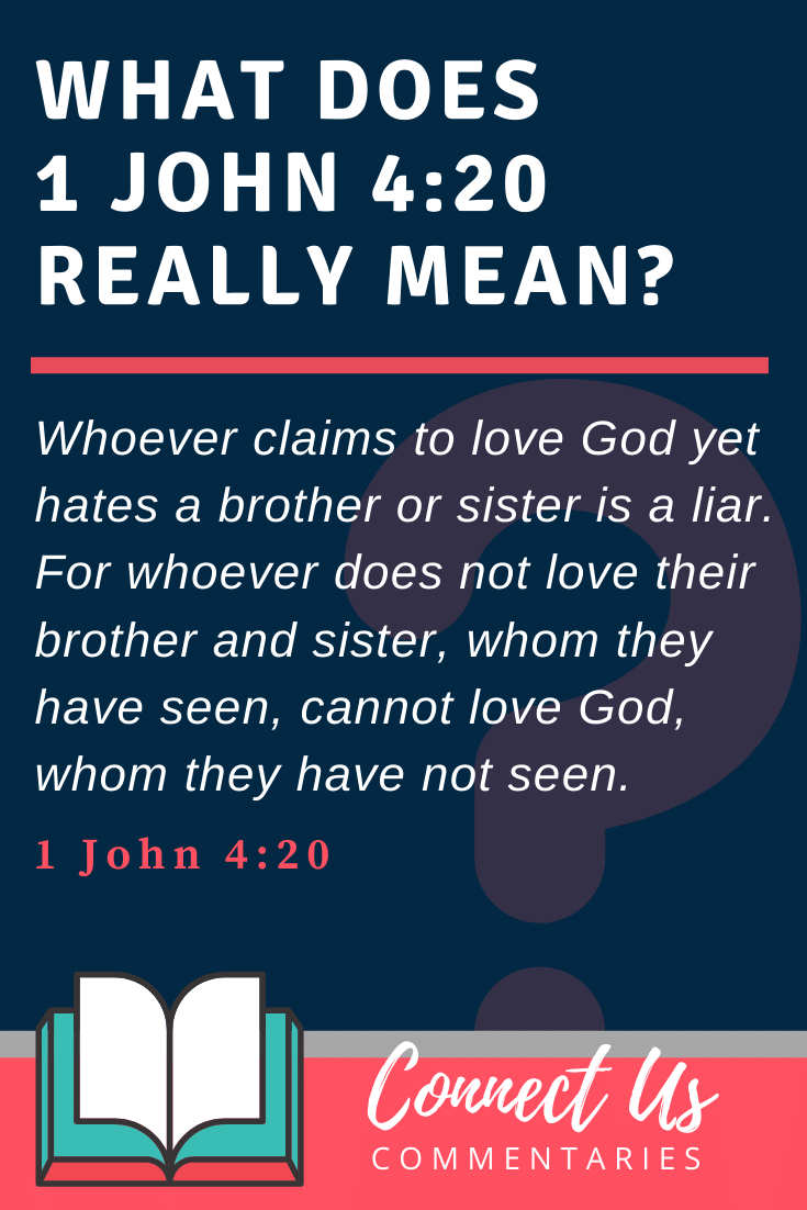 1 John 4:20 Meaning and Commentary