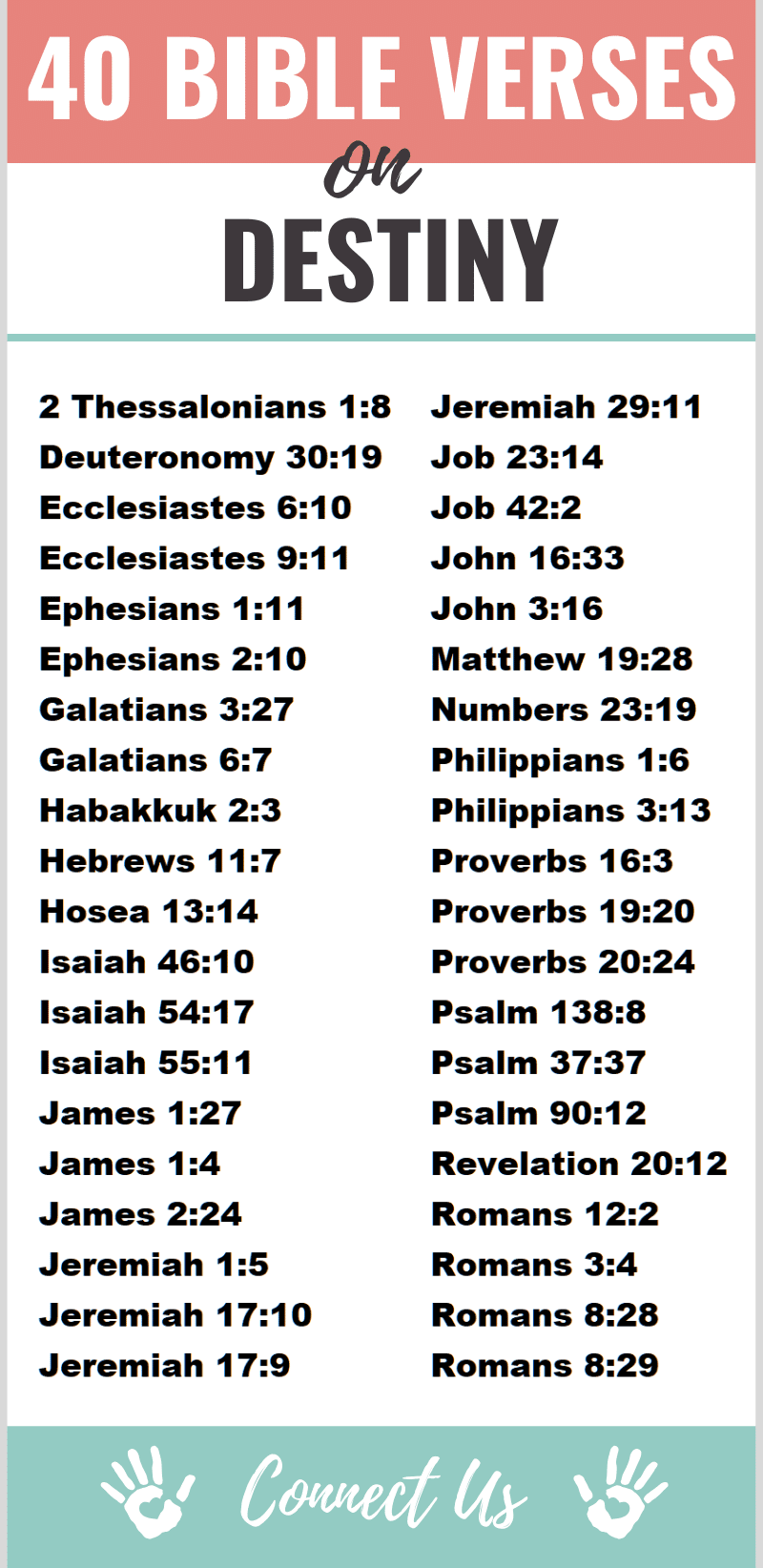 Bible Verses on Destiny