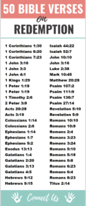 50 Inspiring Bible Scriptures on Redemption – ConnectUS