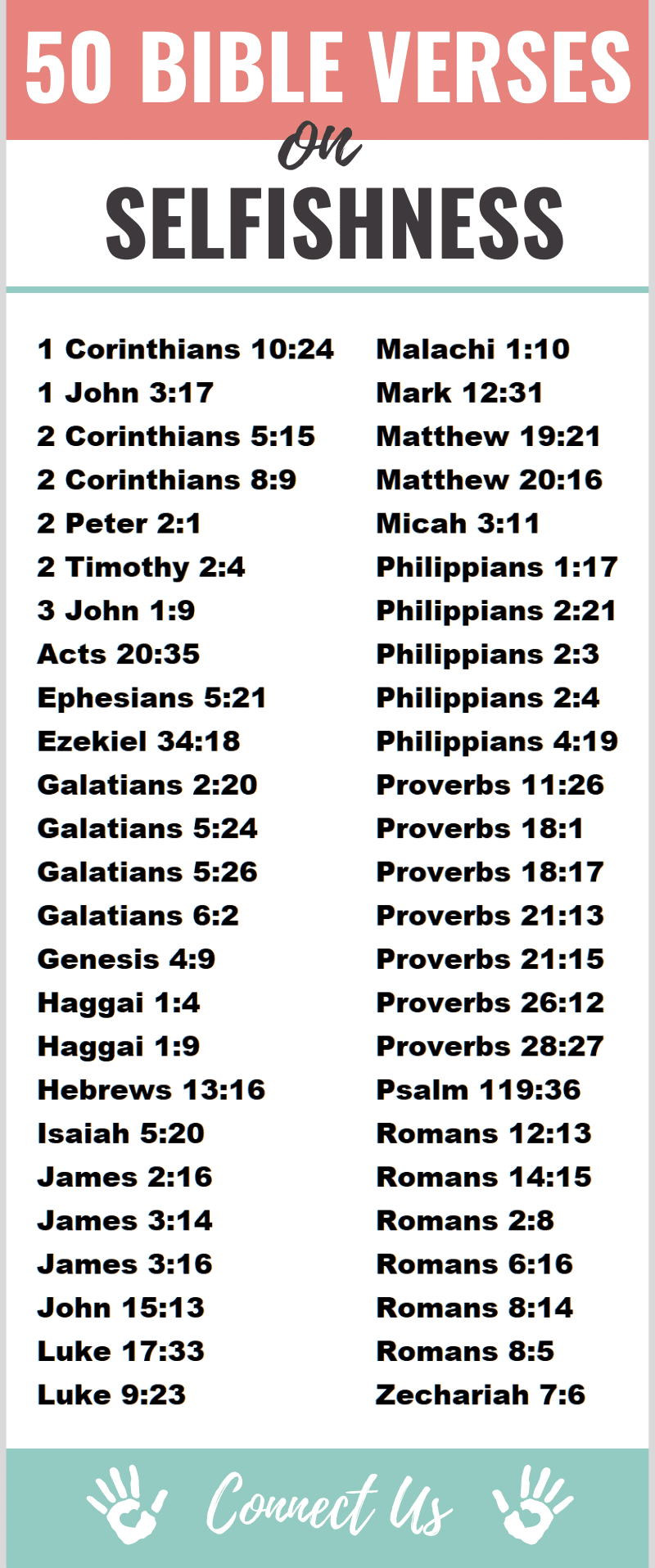 Bible Verses on Selfishness