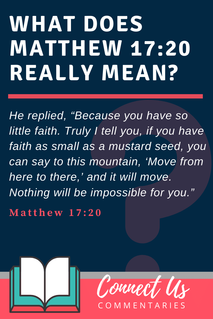 Matthew 17 20 Meaning Of Faith Of A Mustard Seed ConnectUS