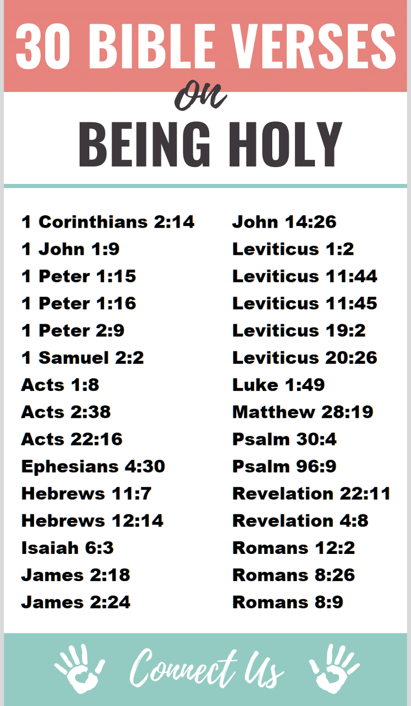 Bible Verses on Being Holy