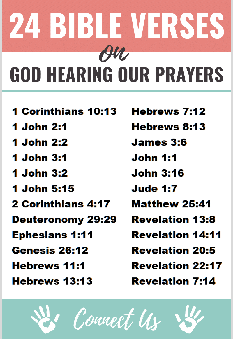 25 Powerful Bible Scriptures On God Hearing Our Prayers Connectus