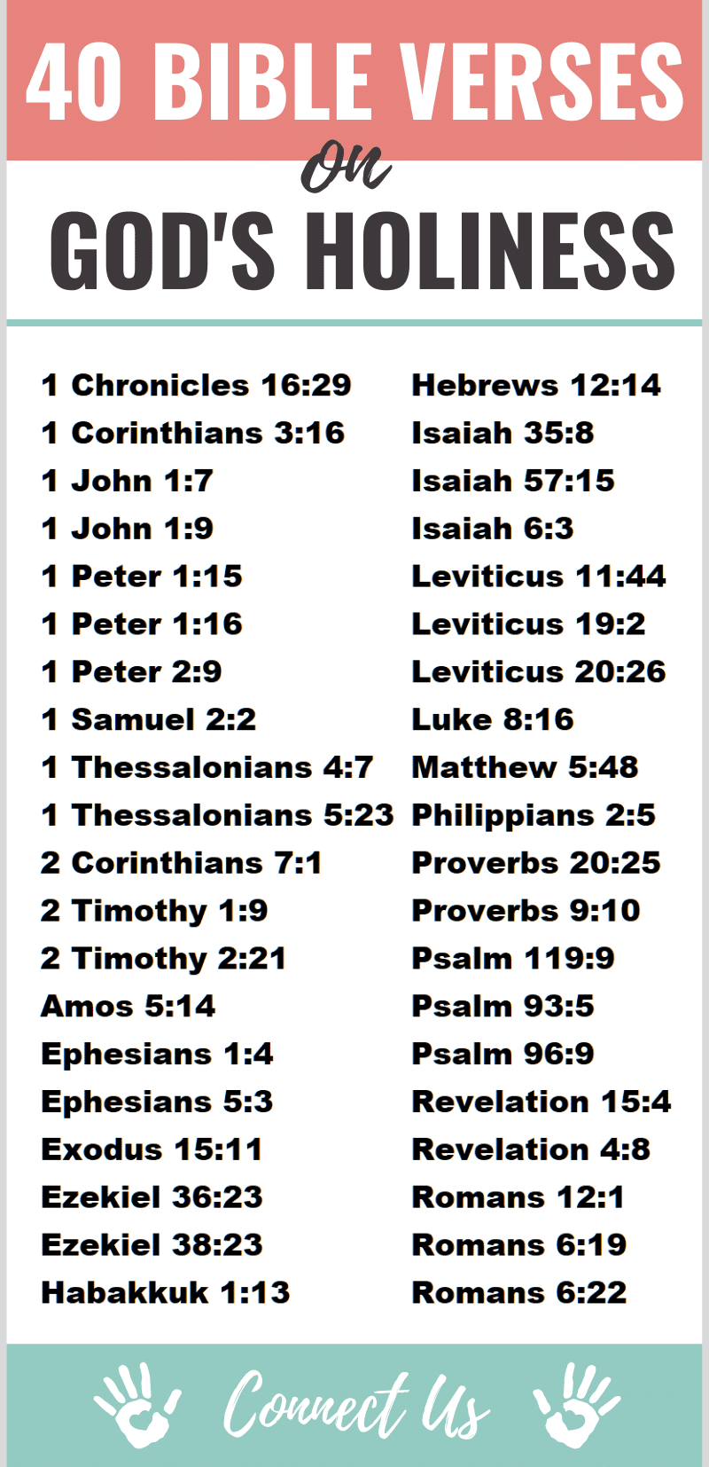 Bible Verses on God's Holiness
