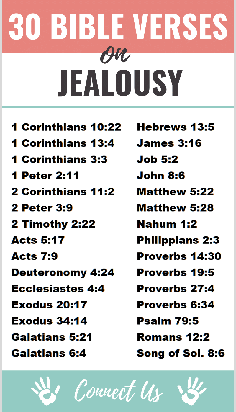 Versículos bíblicos sobre los celos