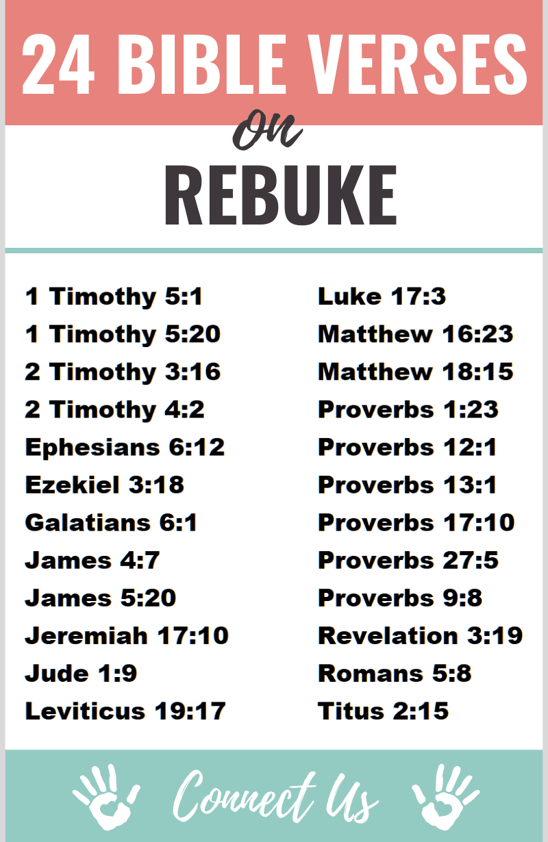 Bible Verses on Rebuke