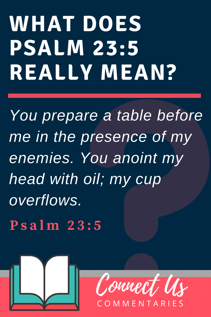 Psalm 23:5 Meaning and Commentary