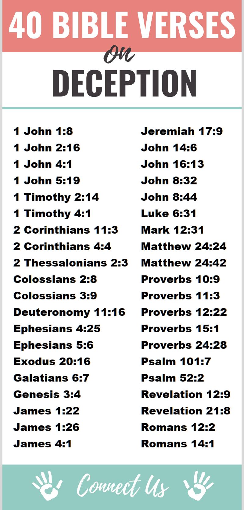 Bible Verses on Deception