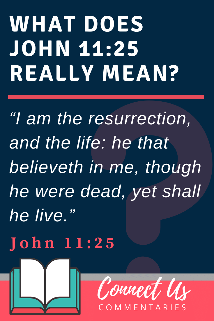 John 11:25 Meaning and Commentary