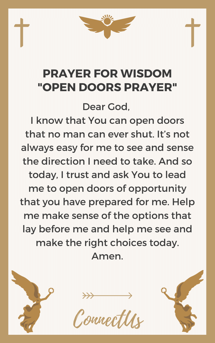 20 Powerful Prayers for Wisdom and Direction – ConnectUS