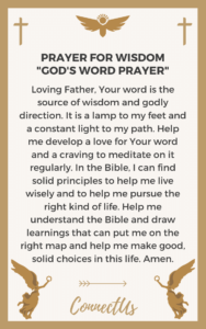 20 Powerful Prayers For Wisdom And Direction – ConnectUS