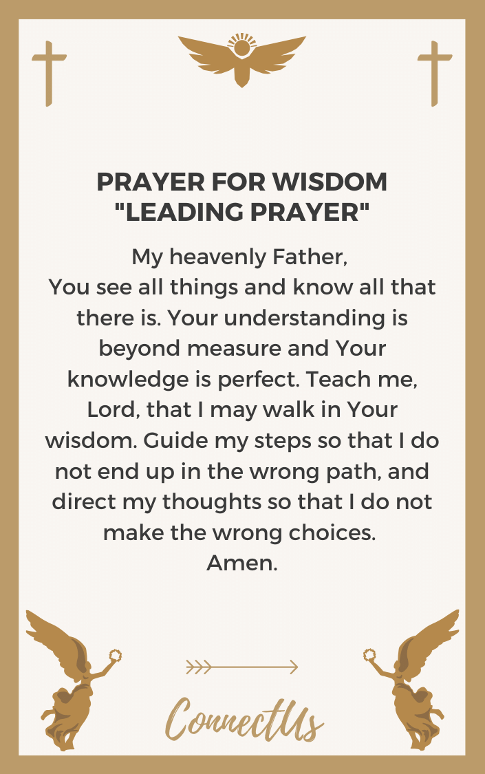 20 Powerful Prayers For Wisdom And Direction Connectus