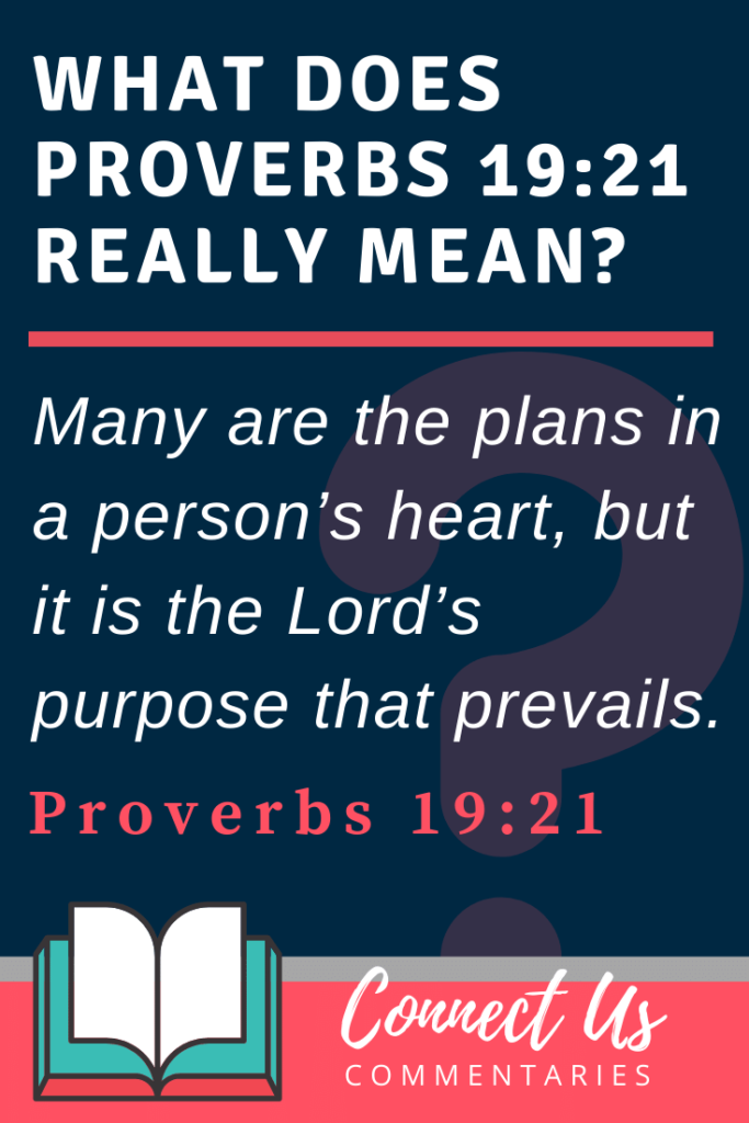 Proverbs 19 21 Meaning Of Many Are The Plans In A Man s Heart ConnectUS