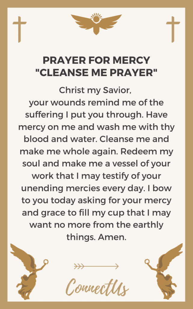 25 Powerful Prayers for Mercy from God – ConnectUS