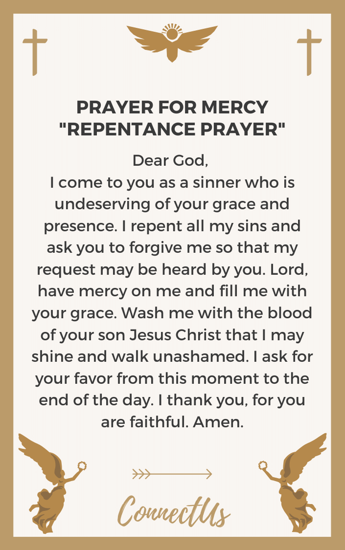 repentance prayer