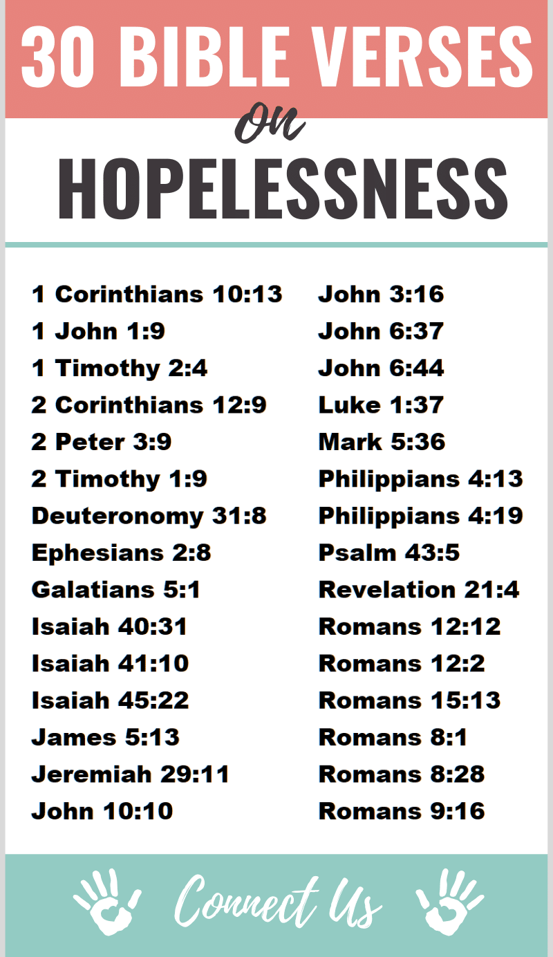 Bible Verses on Hopelessness