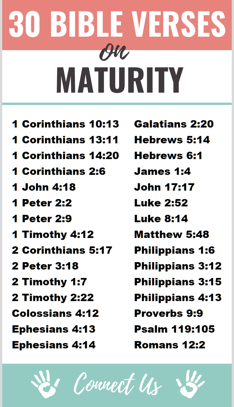 Bible Verses on Maturity