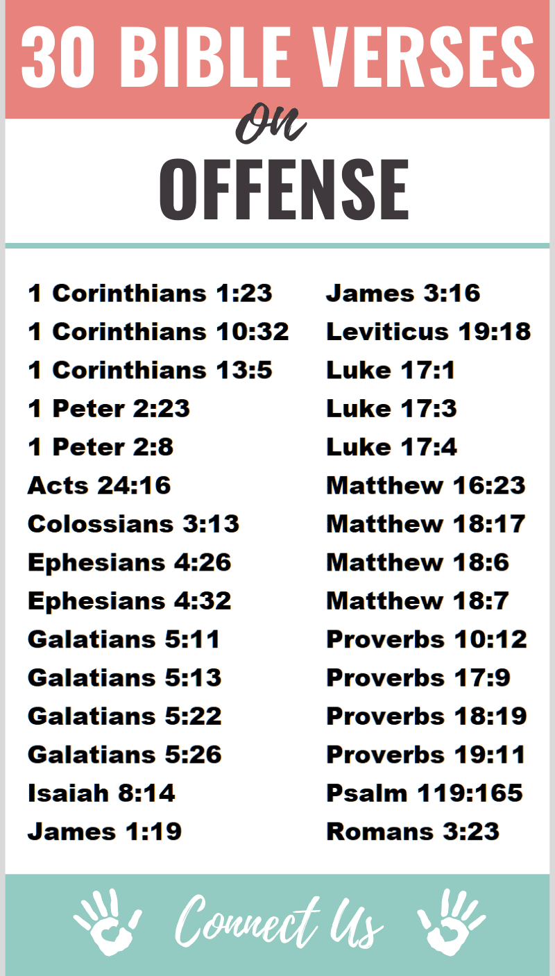 Bible Verses on Offense