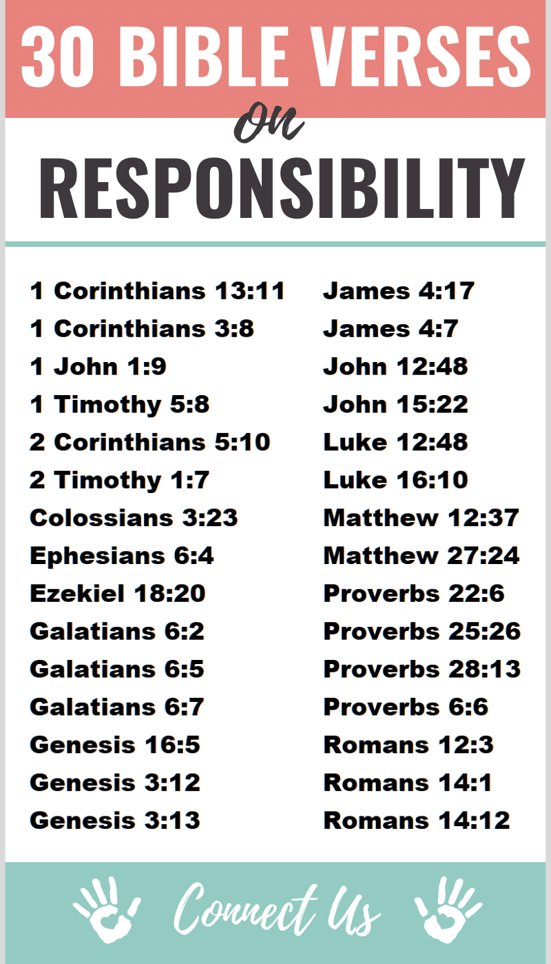 Bible Verses on Responsibility