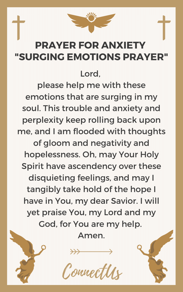 25 Uplifting Prayers for Anxiety with Prayer Card Images – ConnectUS