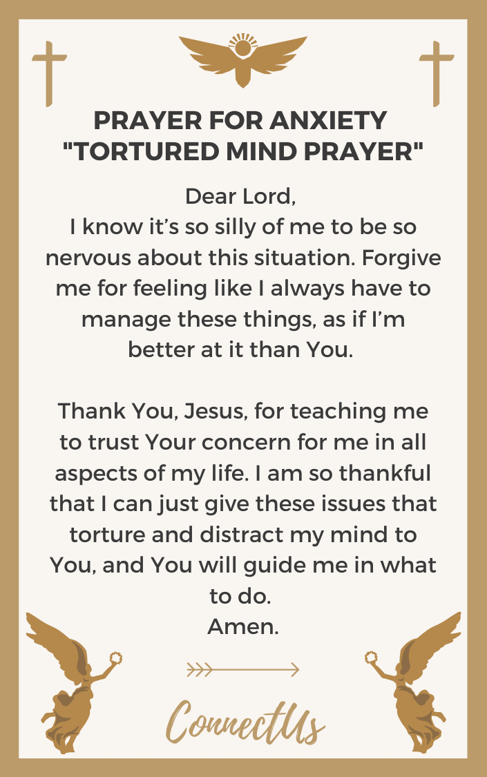 25 Uplifting Prayers for Anxiety with Prayer Card Images – ConnectUS