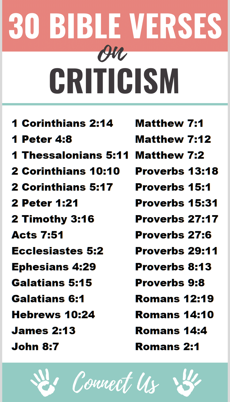 Bible Verses on Criticism