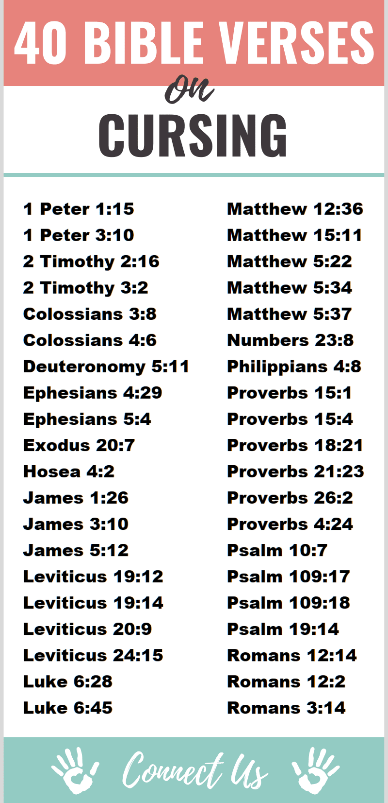 Bible Verses on Cursing