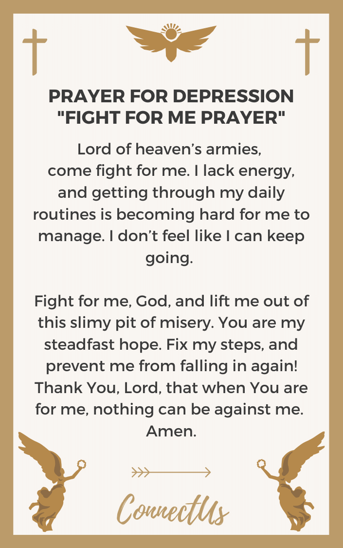 25 Uplifting Prayers for Depression – ConnectUS