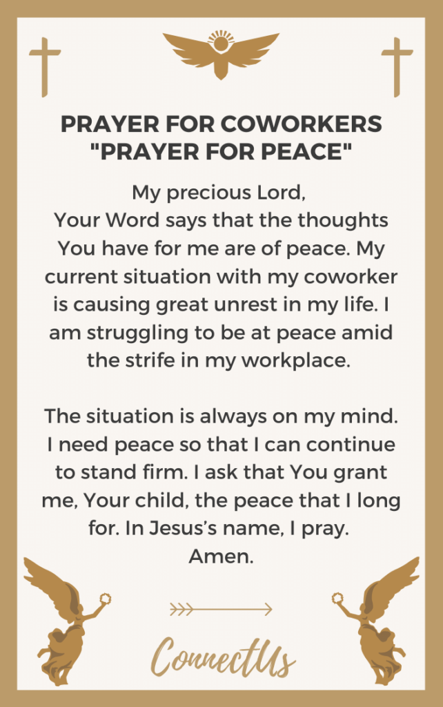 25 Encouraging Prayers for Difficult Coworkers – ConnectUS