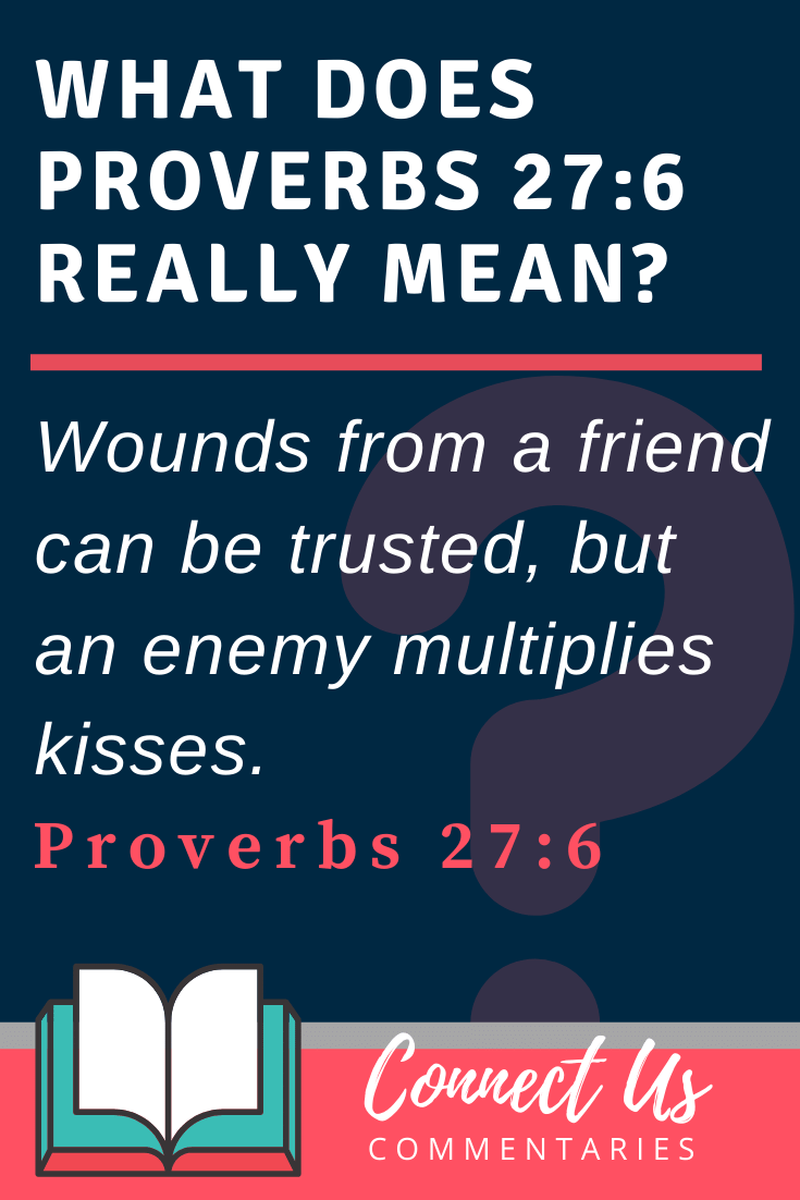 Proverbs 27:6 Meaning and Commentary