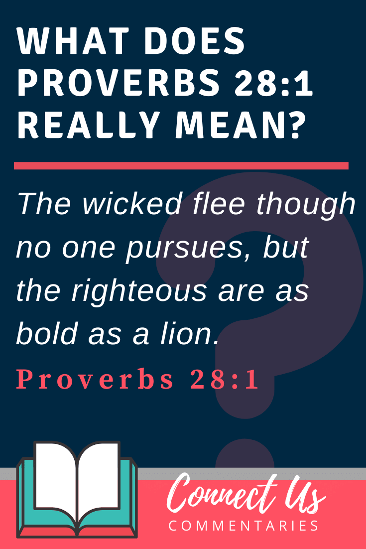 Proverbs 28:1 Meaning and Commentary
