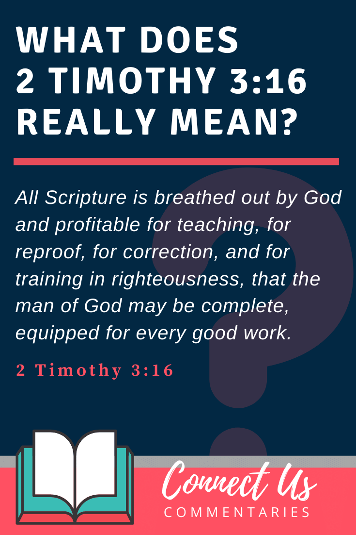2 Timothy 3:16 Meaning and Commentary