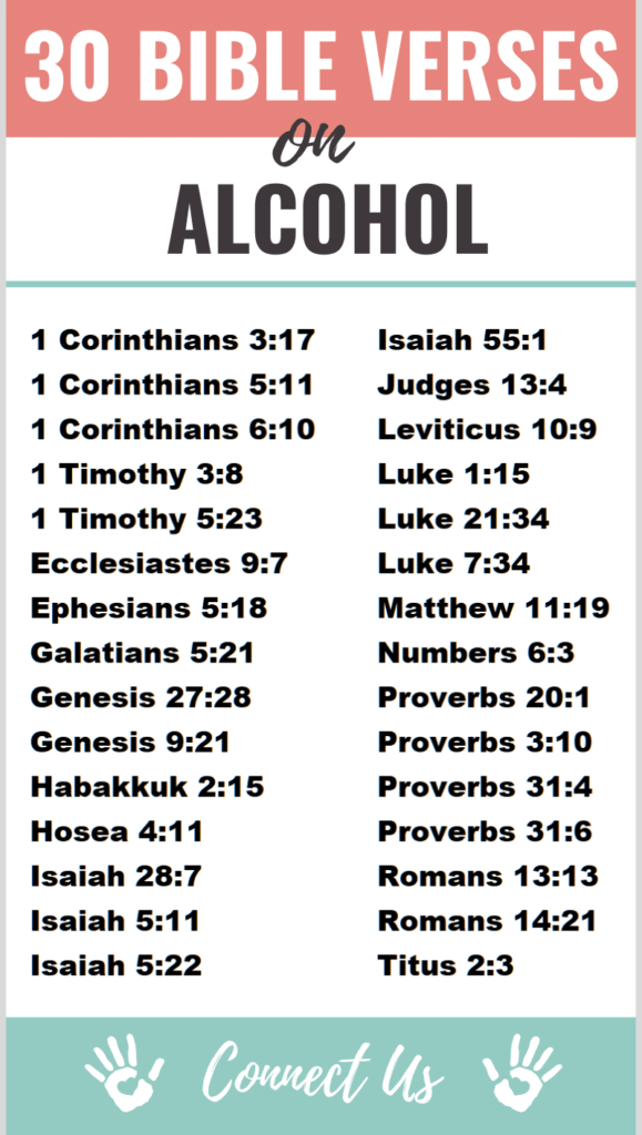 30 Best Bible Scriptures on Alcohol ConnectUS