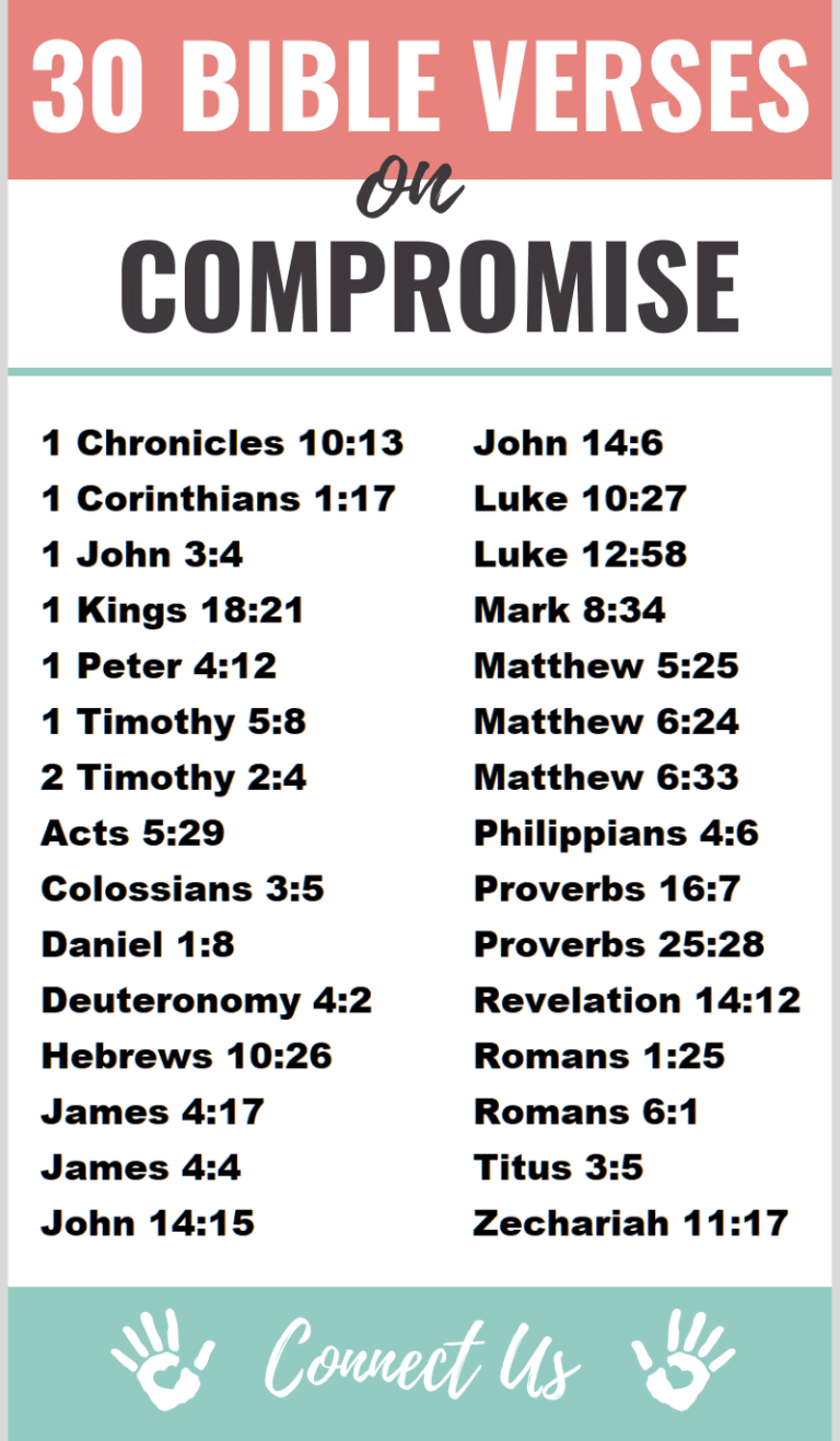 30 Strong Bible Scriptures on Compromise – ConnectUS