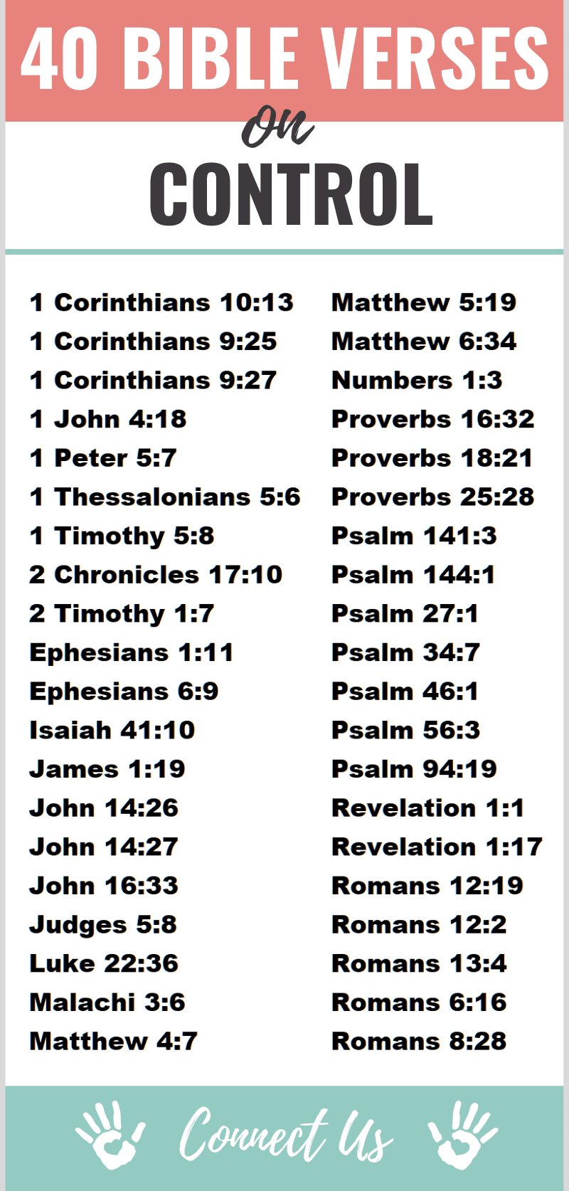 Bible Verses on Control