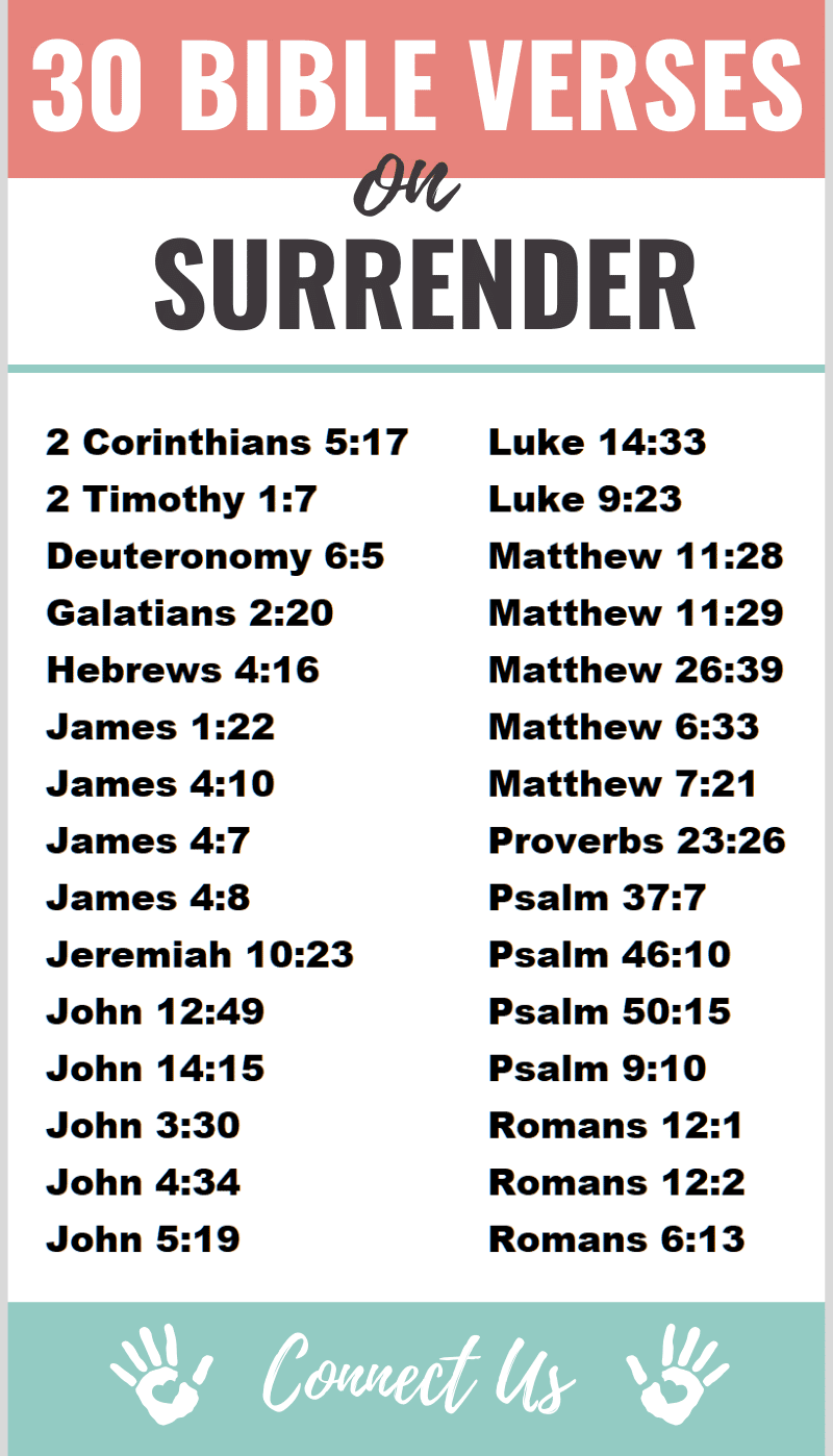 Bible Verses on Surrender