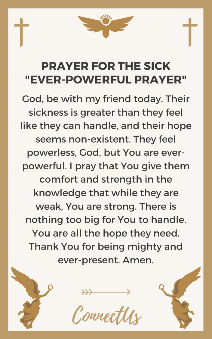 24 Encouraging Prayers for a Sick Friend – ConnectUS