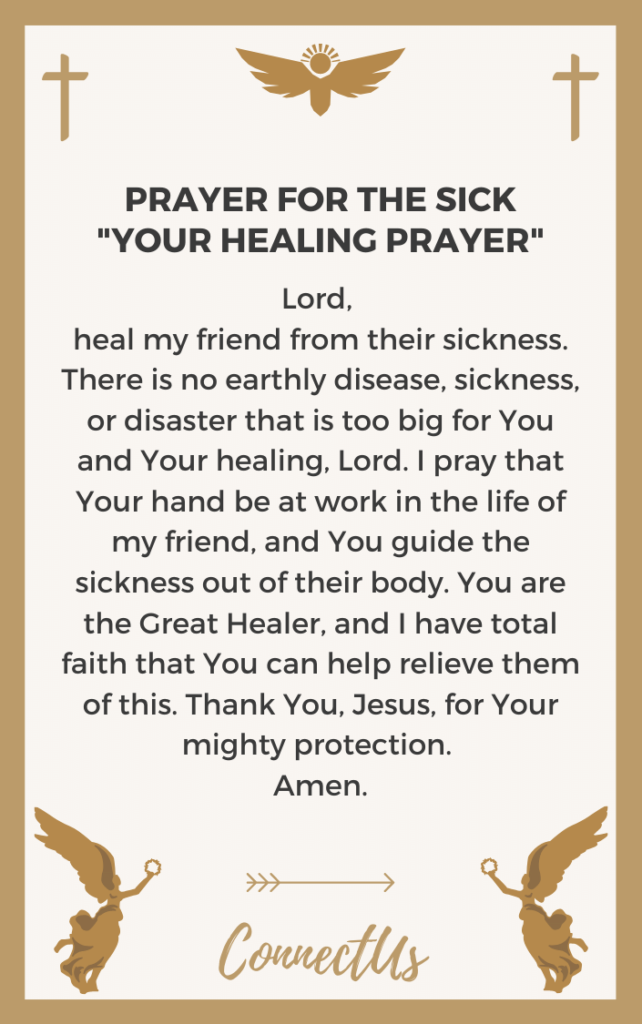 prayer for a sick friend quotes