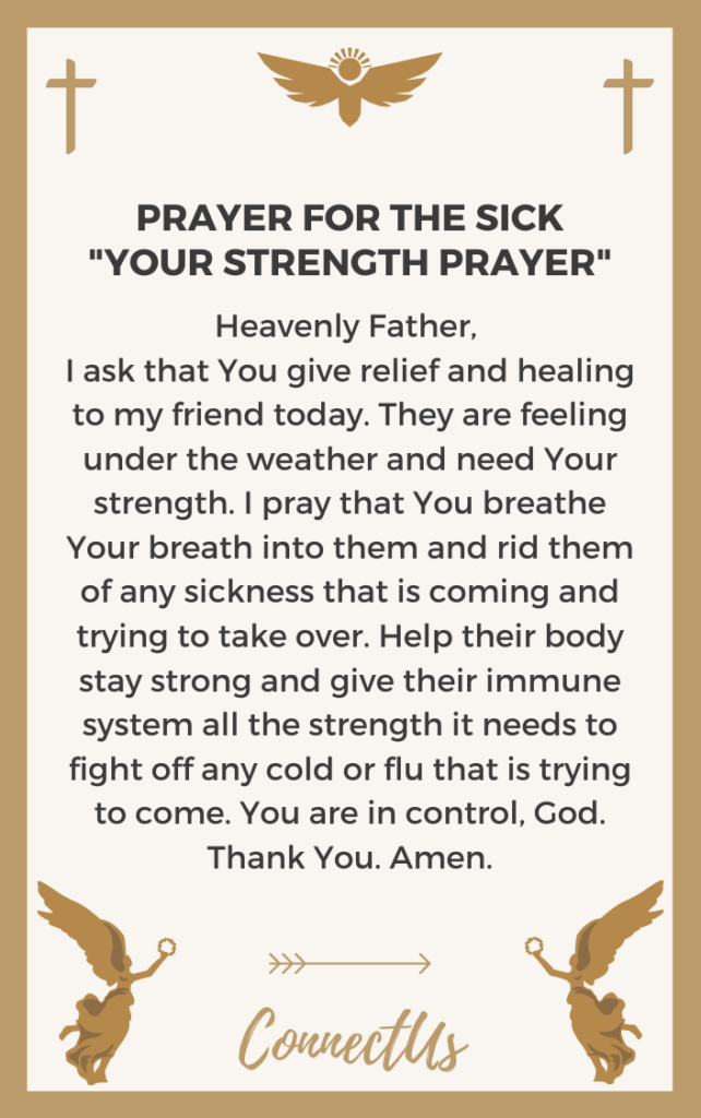 24 Encouraging Prayers for a Sick Friend – ConnectUS