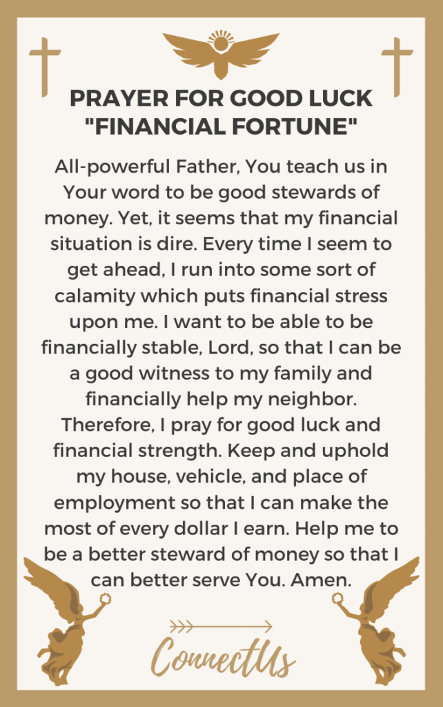 11 Powerful Prayers for Good Luck ConnectUS