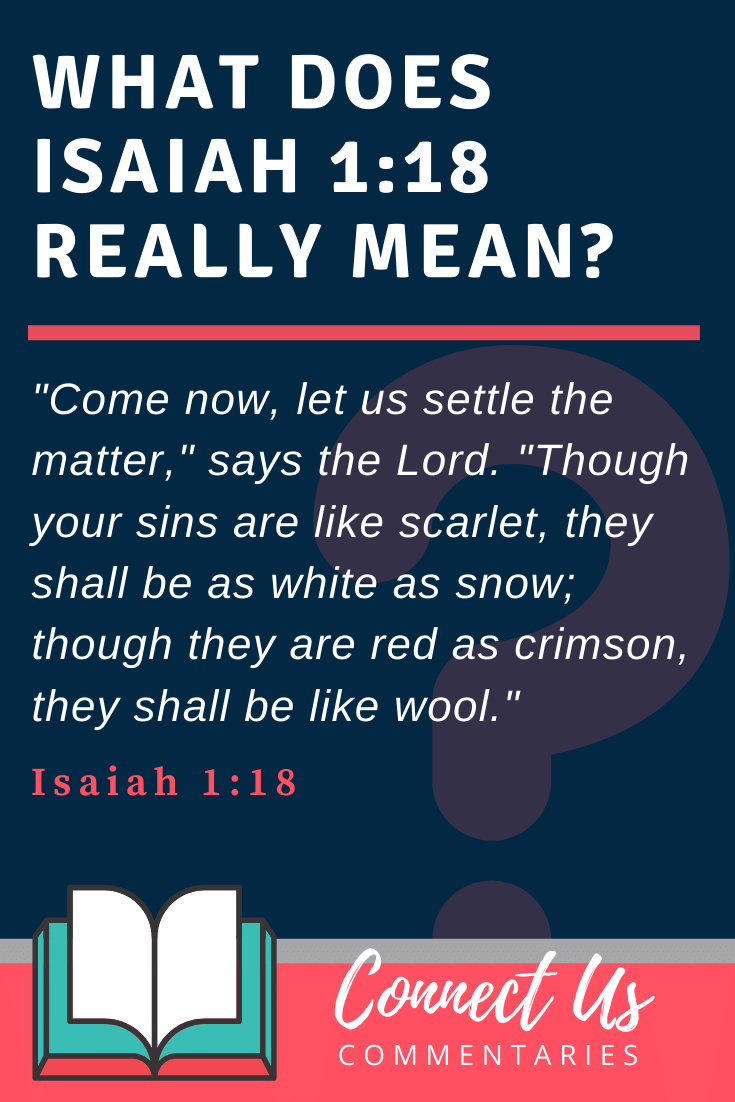 Isaiah 1:18 Meaning and Commentary