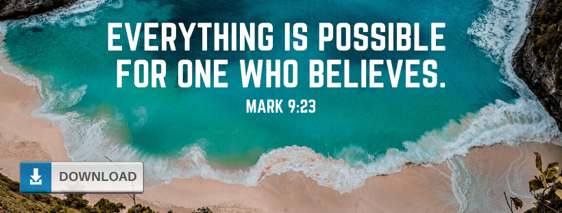 Mark 9:23 Facebook Cover