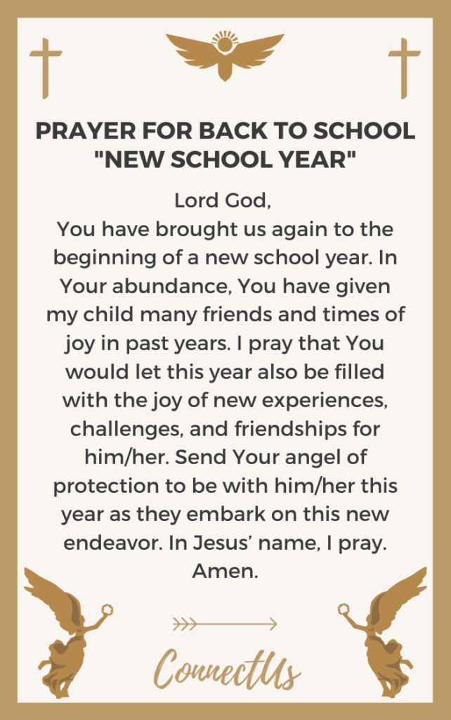 10 Uplifting Prayers for Back to School – ConnectUS