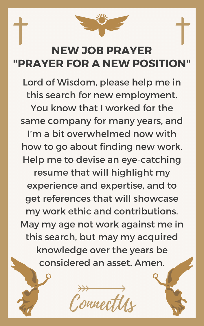 10 Powerful Prayers for a New Job – ConnectUS